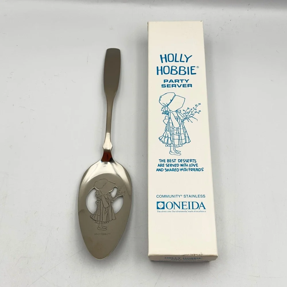 Oneida Holly Hobbie Party‎ Server Community Stainless Vintage American Greetings